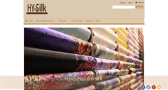 Desktop Screenshot of hychinasilk.com
