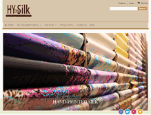 Tablet Screenshot of hychinasilk.com